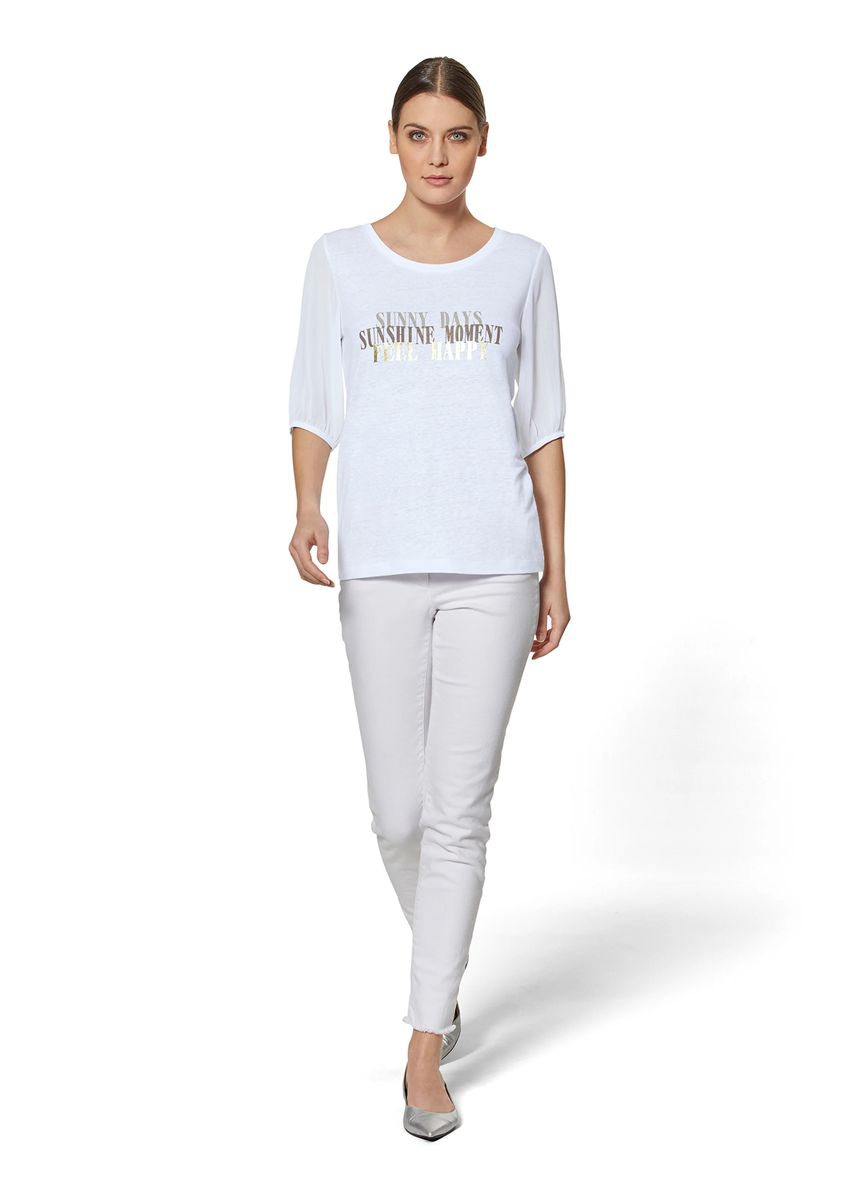 Shirt mit Chiffon-Ärmeln und Print