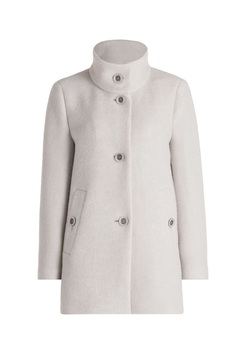 Eleganter Wollmantel mit Stehkragen