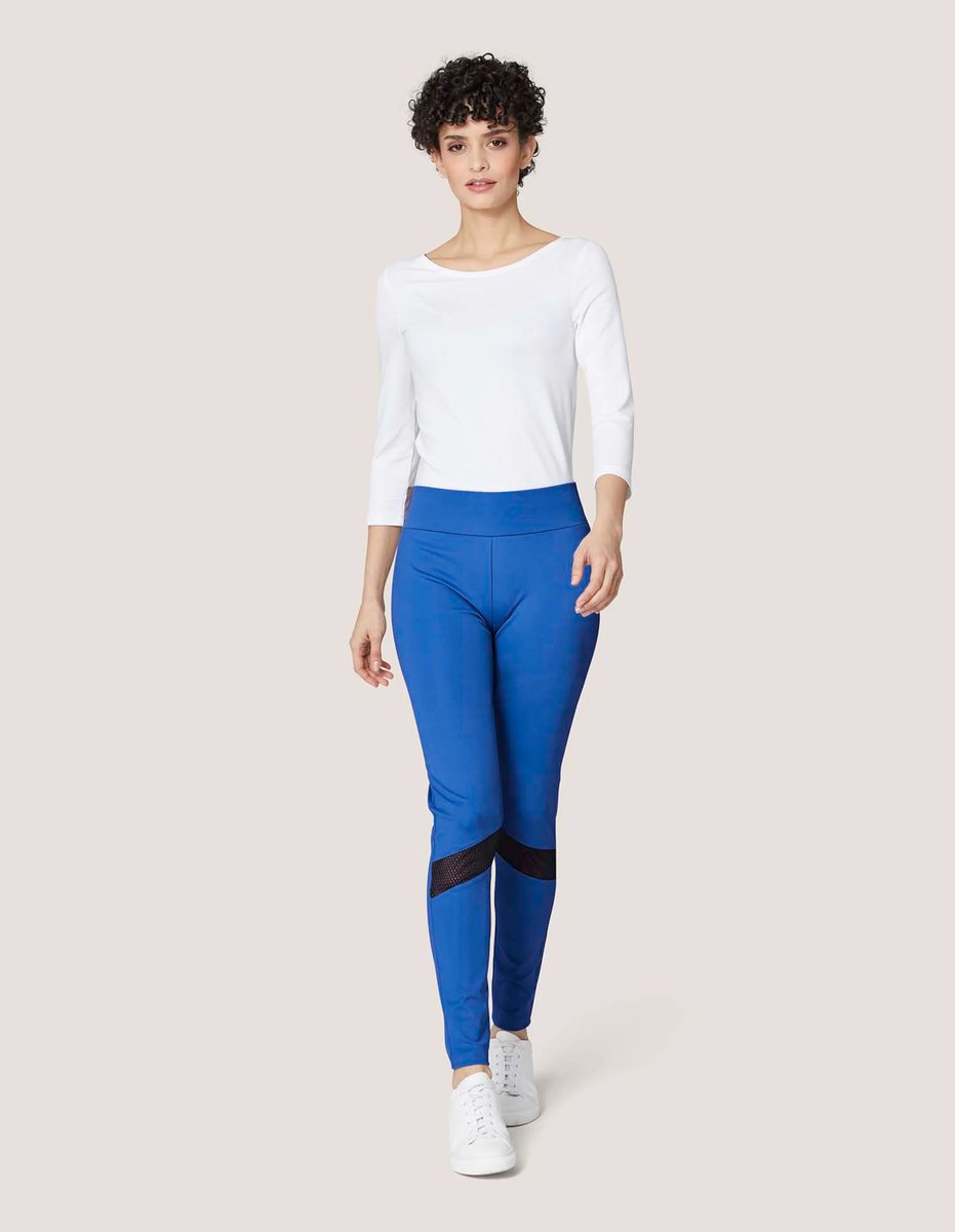 Sport-Leggings mit Mesh-Details
