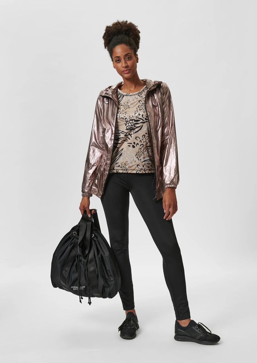Kapuzenjacke im Metallic-Look