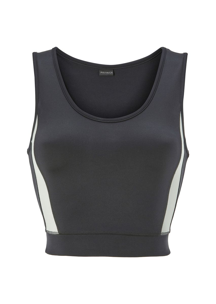 Sport-Bustier mit Kontrast-Einsätzen