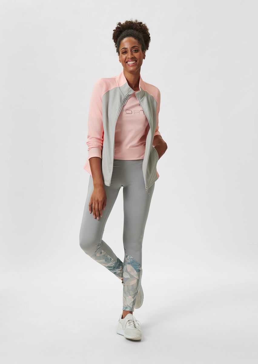 Sportjacke mit Raglanärmeln und Colourblocking