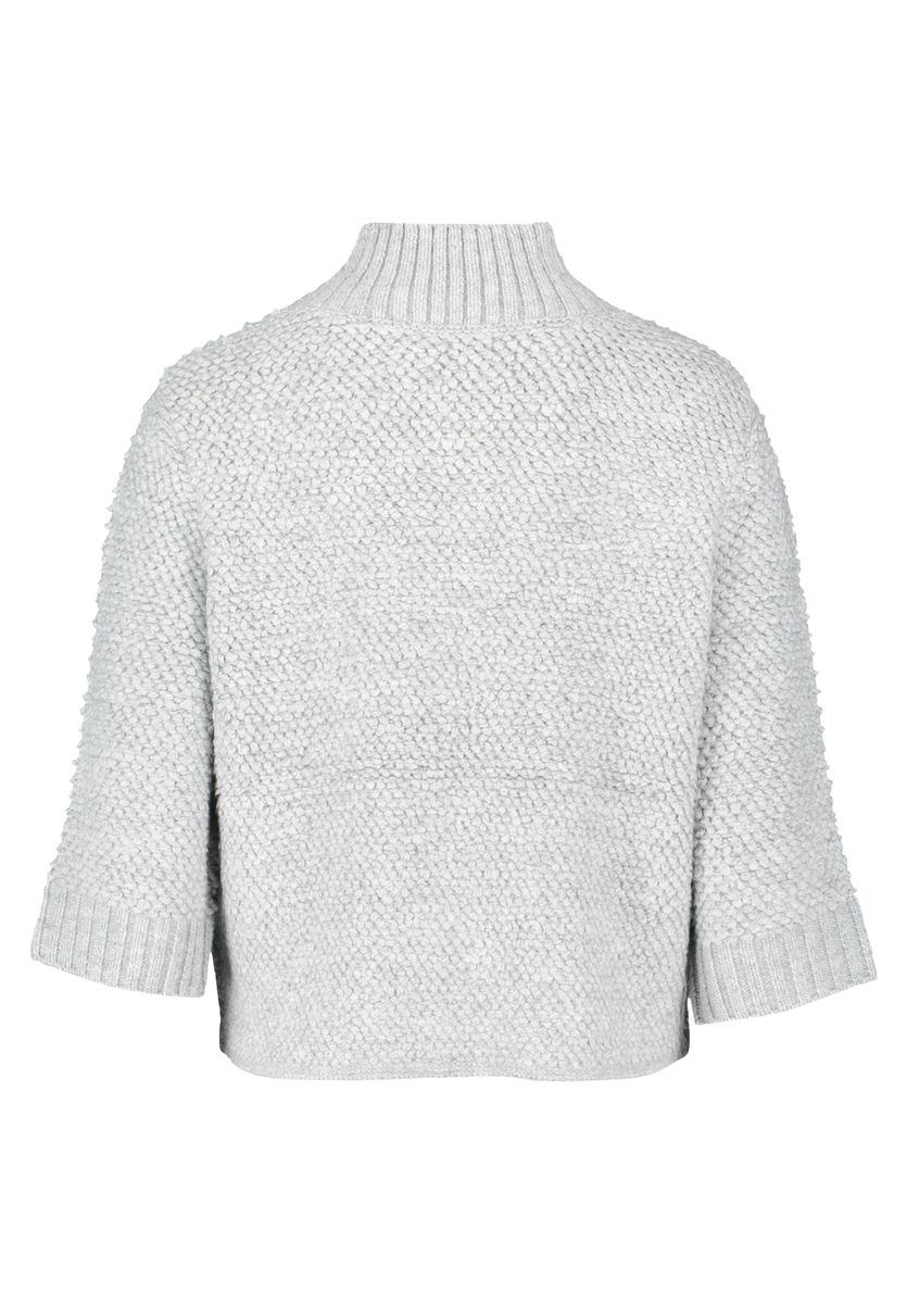 Strickjacke mit Textur und Reißverschluss
