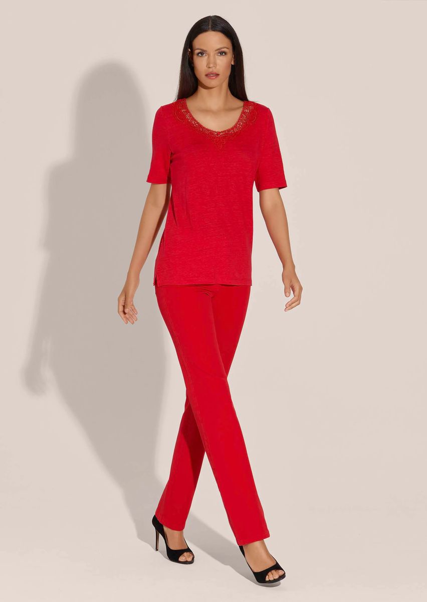 Klassische Stretch-Jeans mit geradem Bein