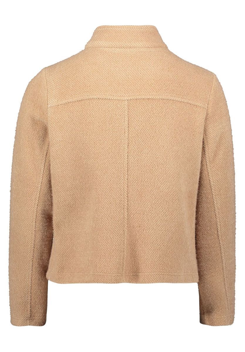 Strukturierte Freizeitjacke mit Knopfleiste