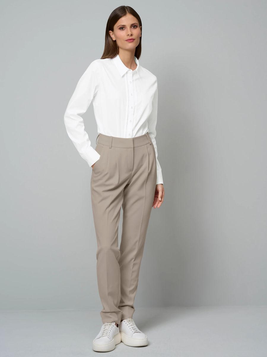 Elegante High-Waist Bundfaltenhose