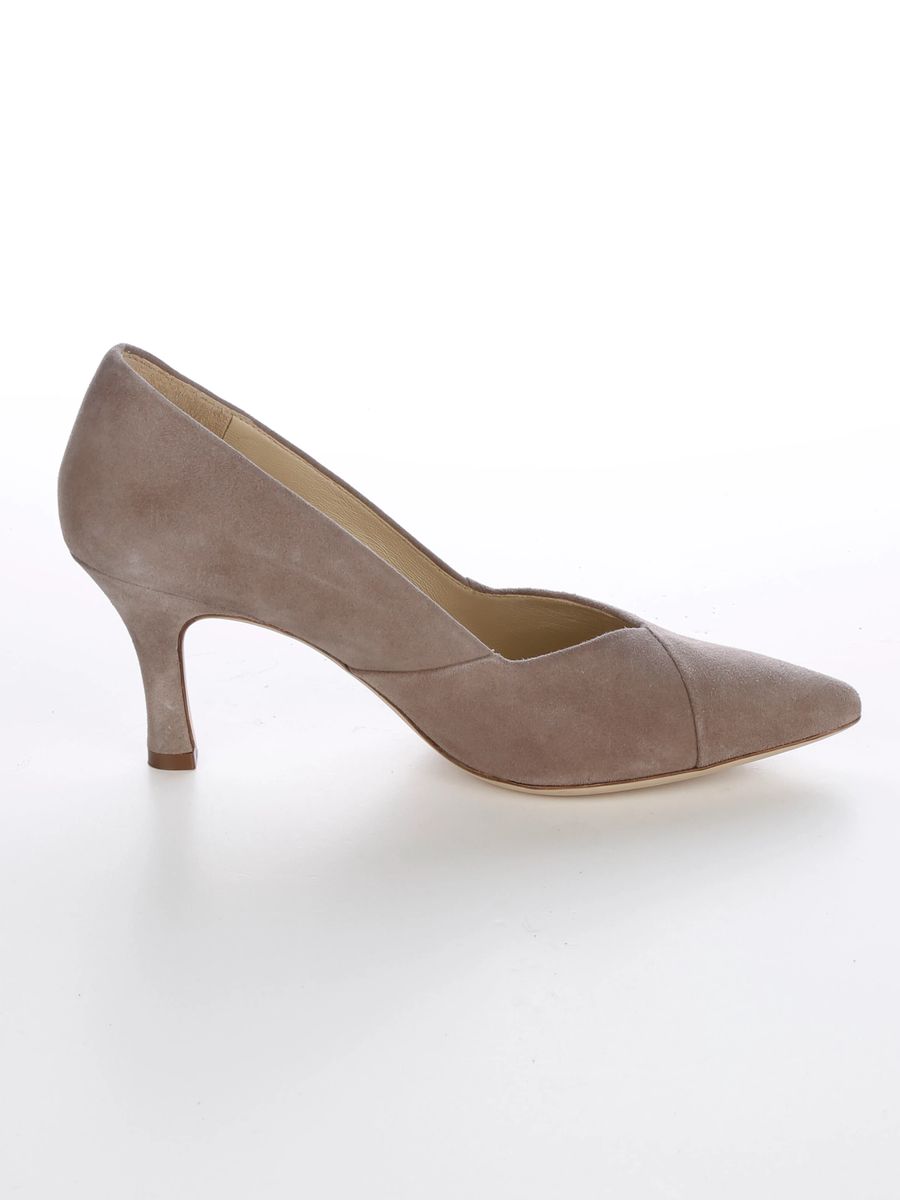 Elegante V-Ausschnitt Wildleder-Pumps