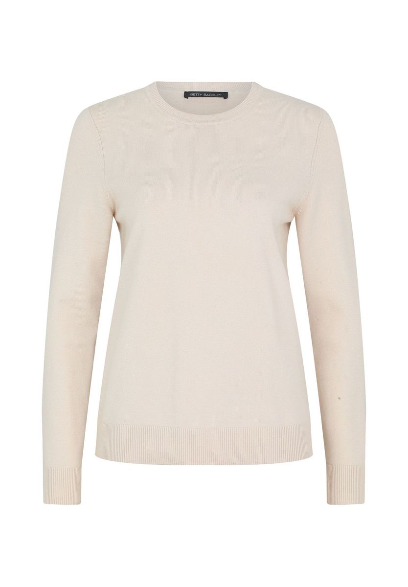 Klassischer Strickpullover mit Rundhalsausschnitt