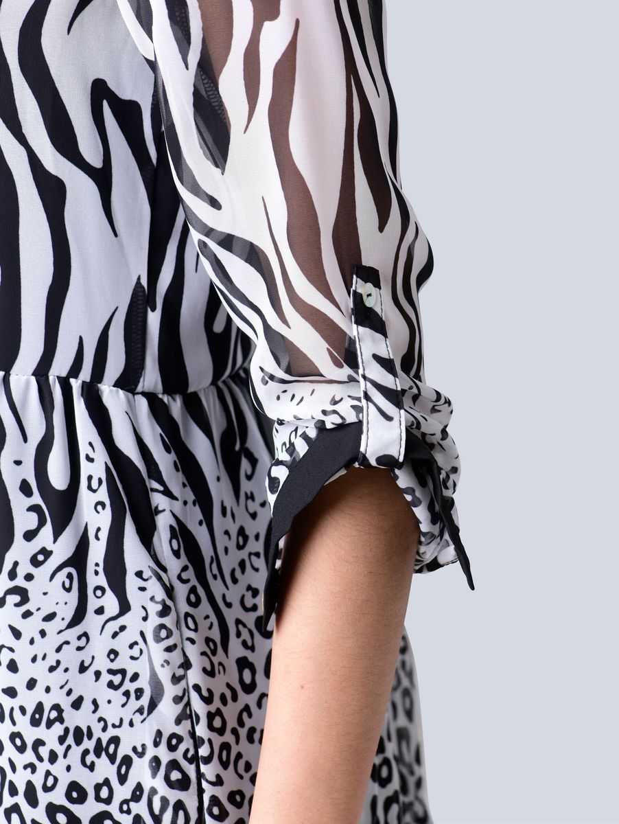 Animal-Print-Midi im Mustermix