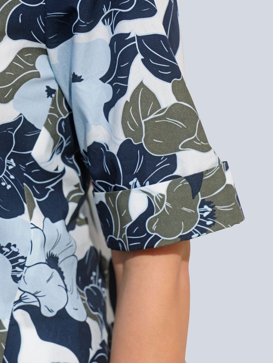 Bluse mit floralem Muster