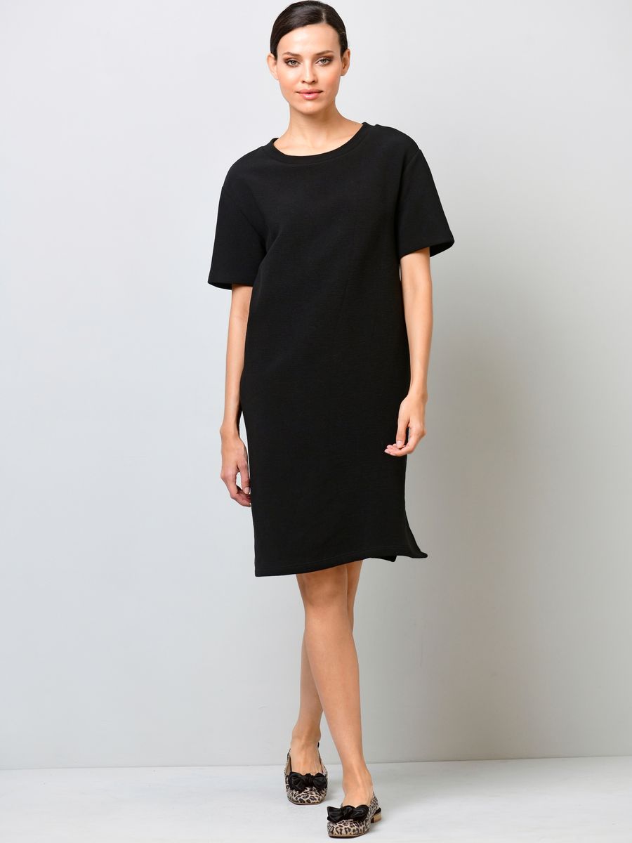Geradliniges Jersey-T-Shirt-Kleid