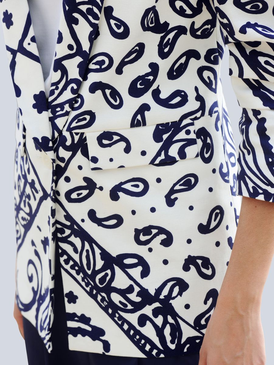 Blazer mit Paisley-Bandana-Muster
