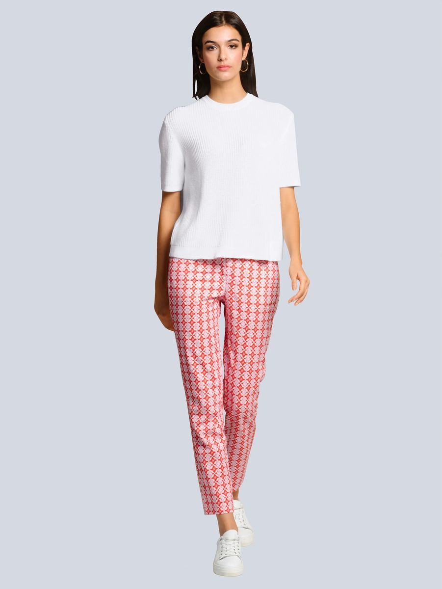 Grafisch gemusterte Skinny-Fit Hose