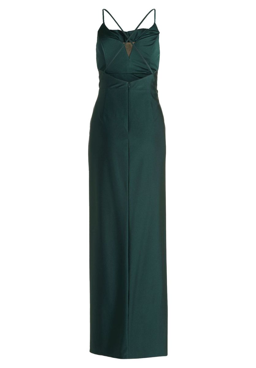 Elegantes drapiertes Satin-Abendkleid