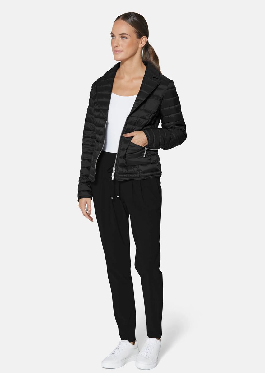 Leicht wattierte Steppjacke mit Revers