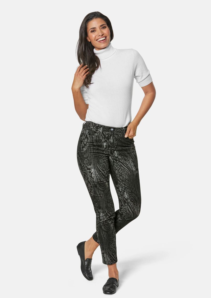 Schmale Paisley-Samthose