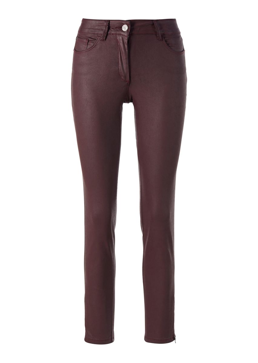Beschichtete Skinny-Jeans aus Denim