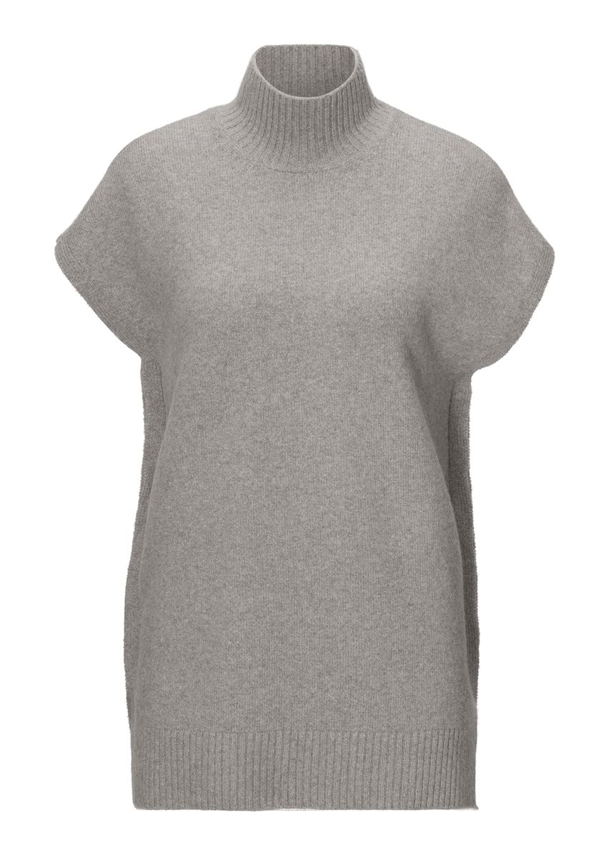 Oversize Melange-Strickweste