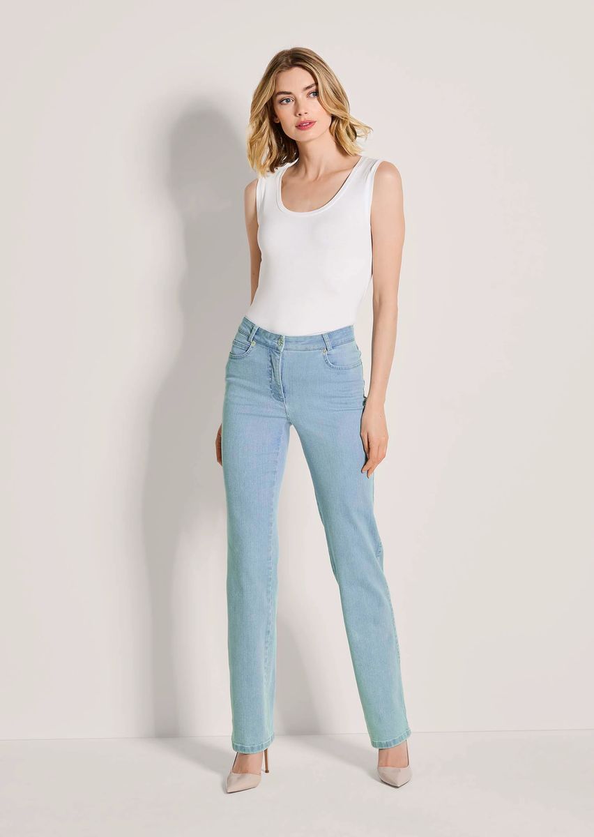 Five-Pocket-Jeans mit geradem Bein