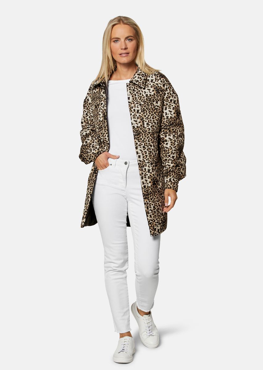 Wendejacke im Oversize-Leoparden-Look