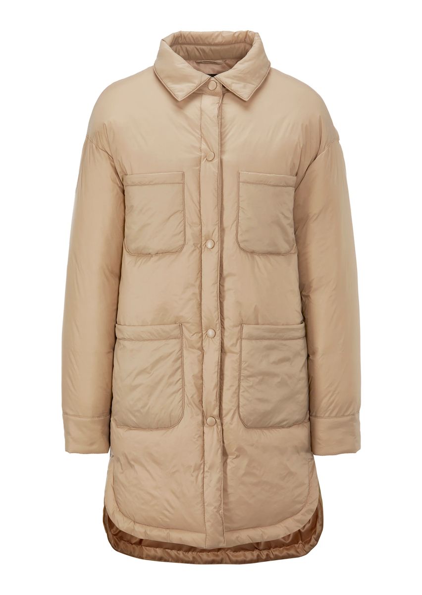 Wattierte Steppjacke in Hemdform