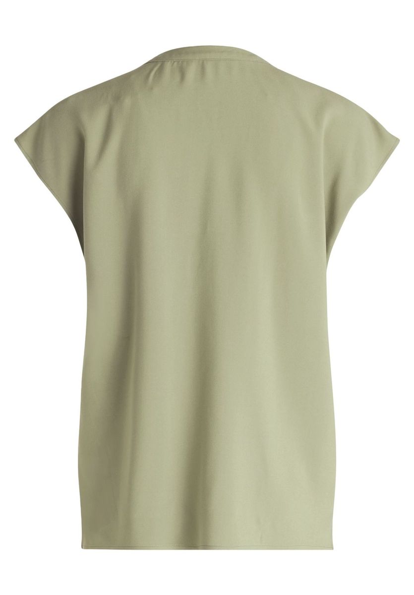 Bluse mit entspannter Passform und Kerbkragen