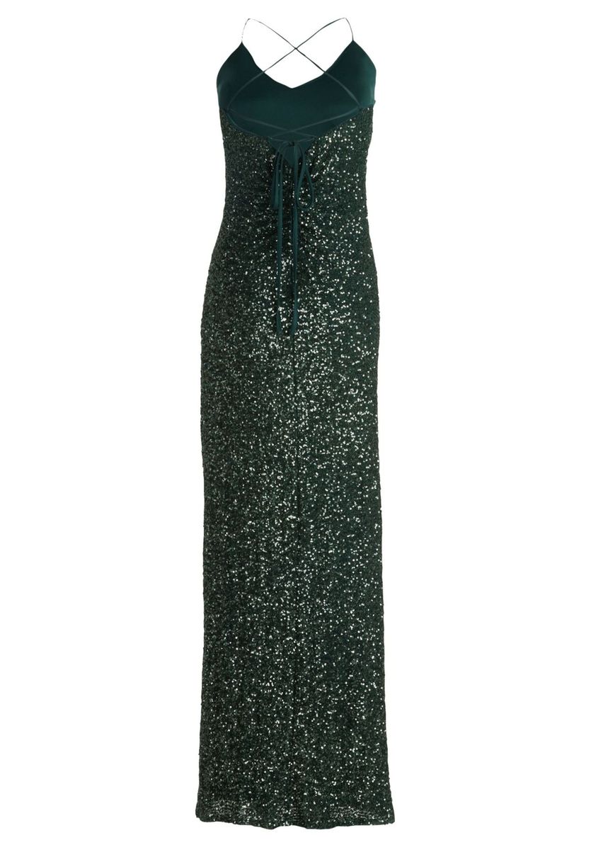 Pailletten-Abendkleid mit Spaghettiträgern