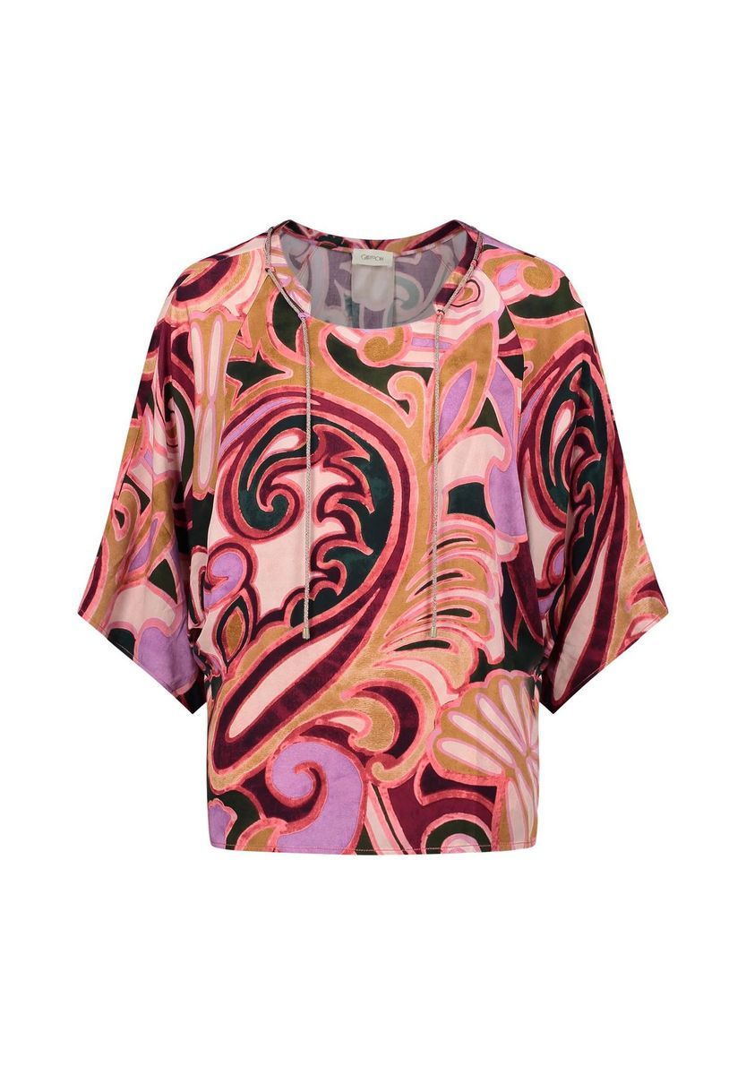 Bluse mit Paisley-Muster, lockere Passform