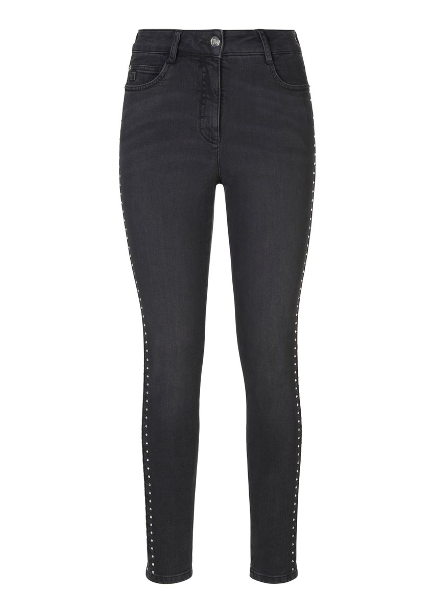 Skinny Jeans mit Strassstein-Besatz