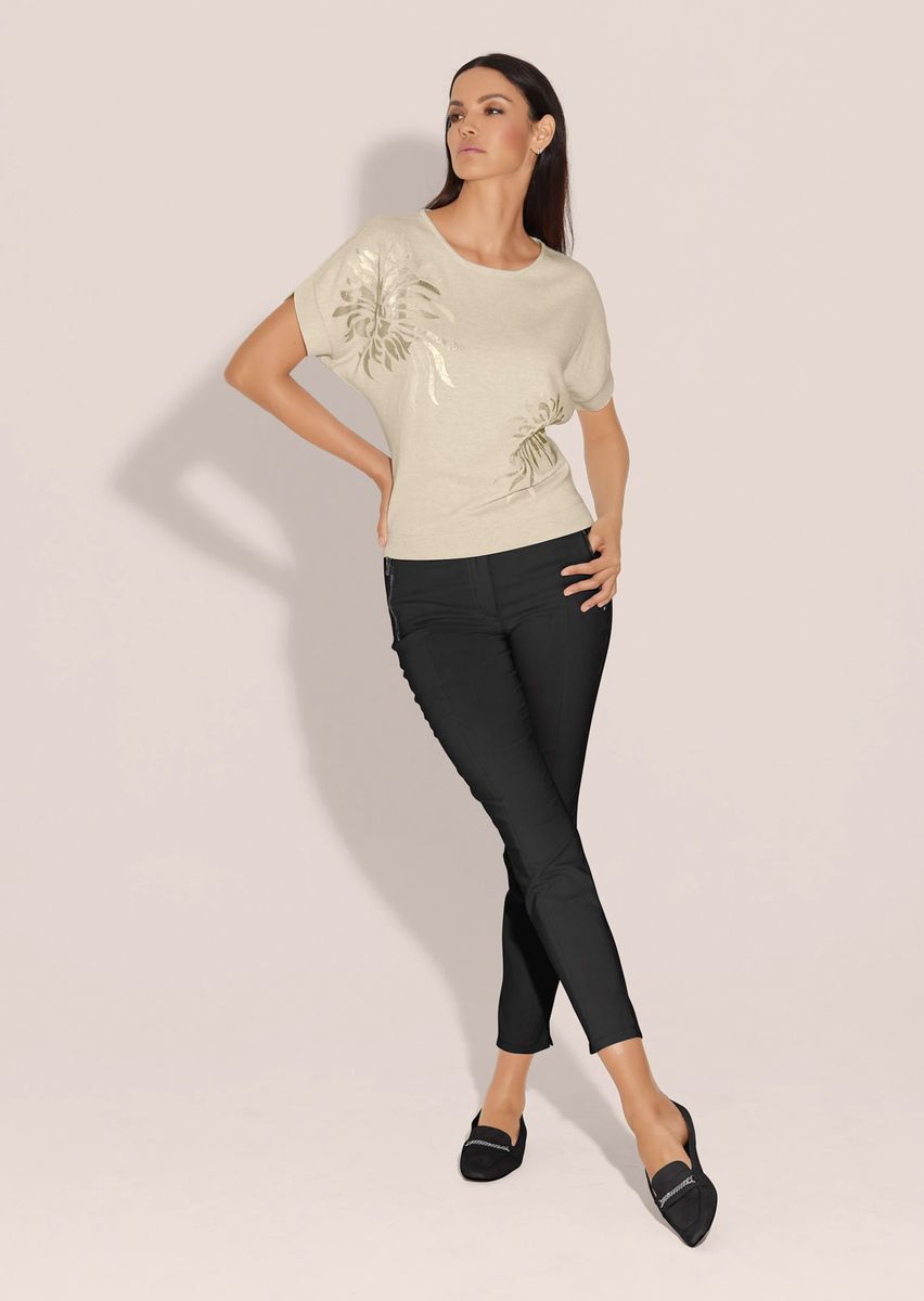 Enge Skinny-Hose mit Reißverschlusstaschen