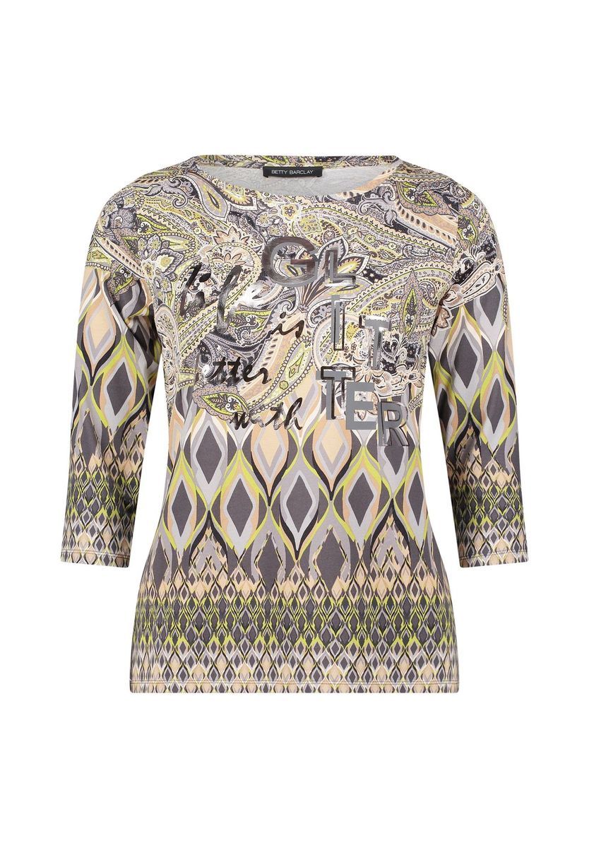 Gemustertes Dreiviertelarm-Top