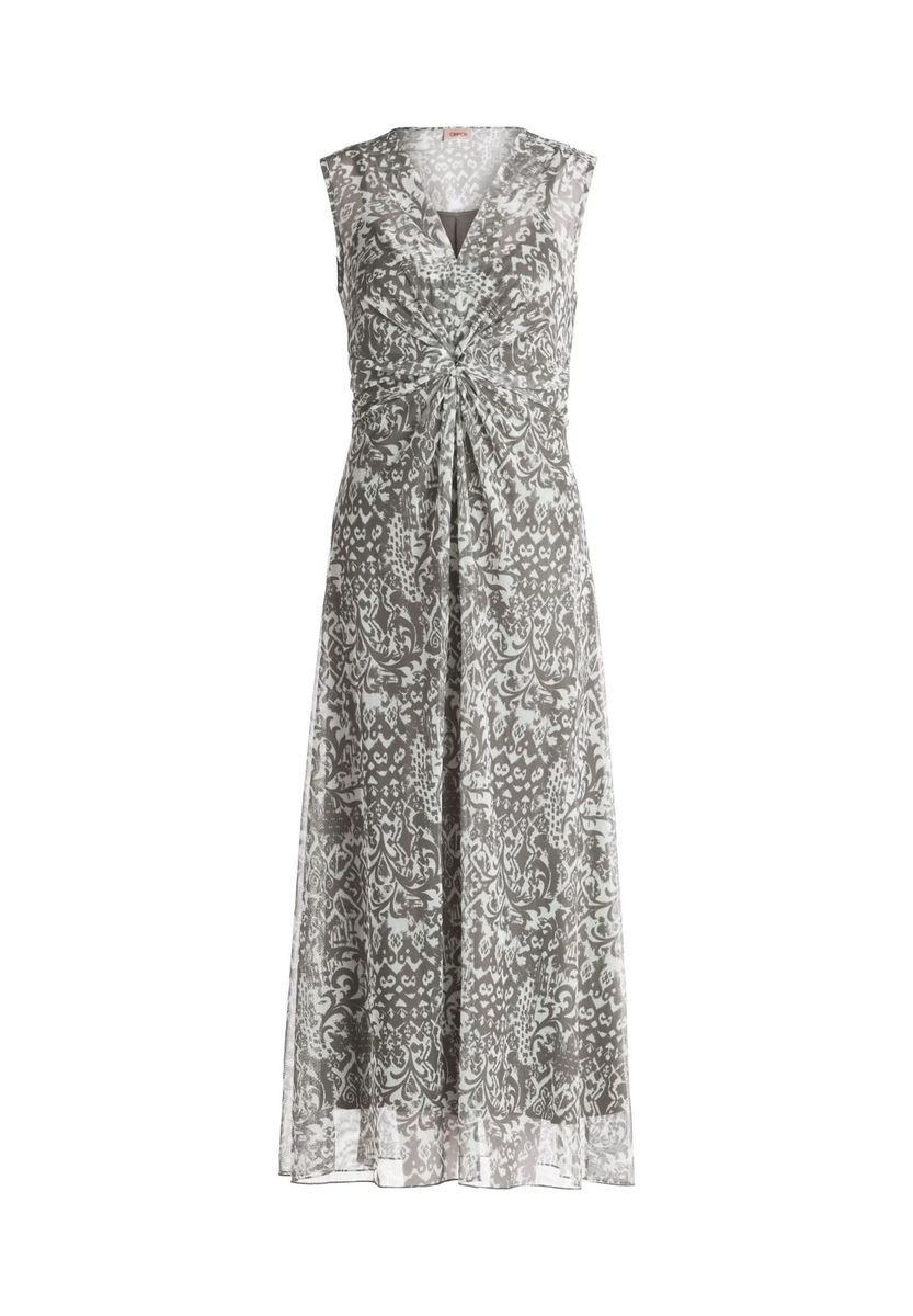 Ärmelloses Midikleid mit Ethno-Print