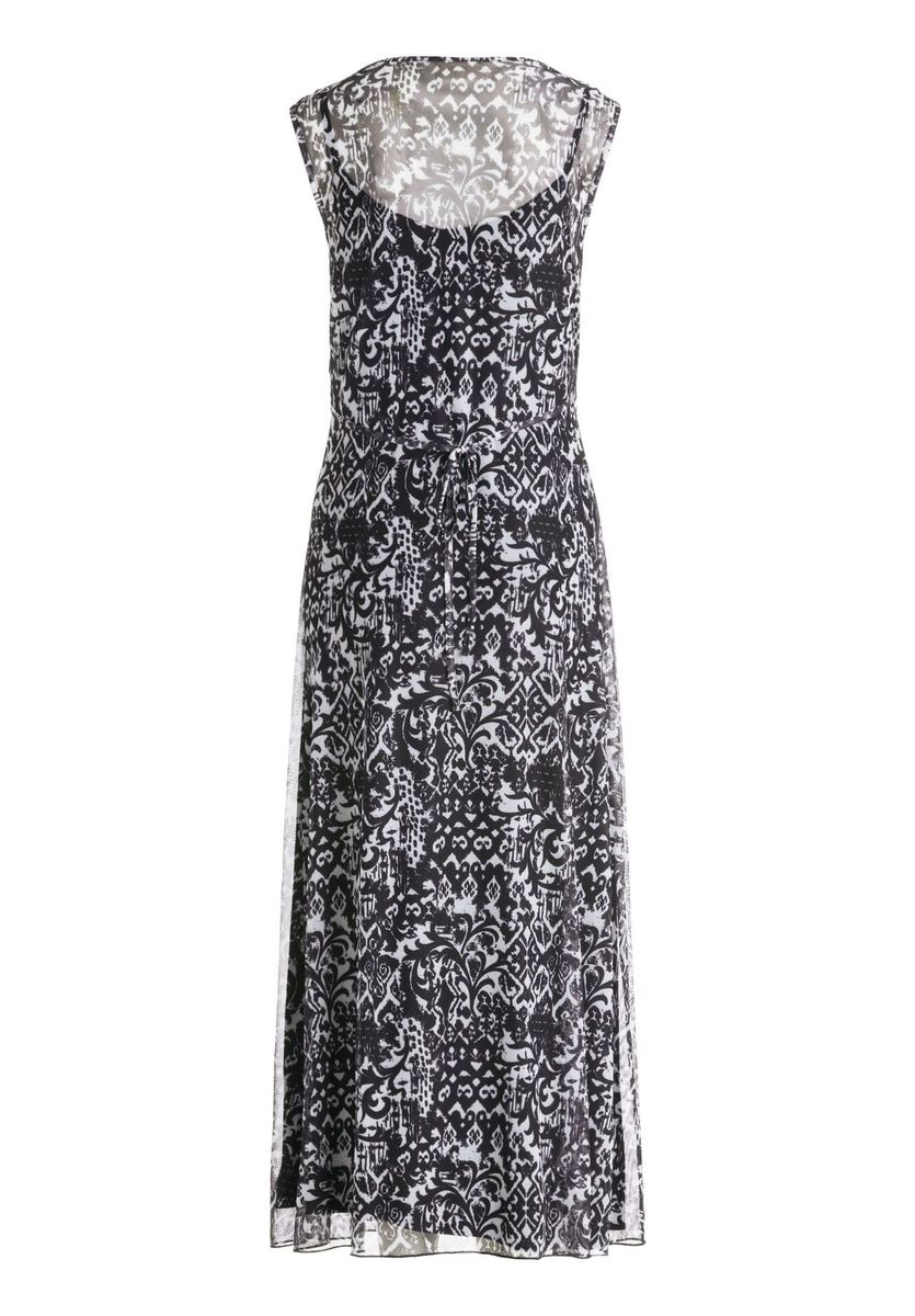 Elegantes ärmelloses Midikleid mit Print