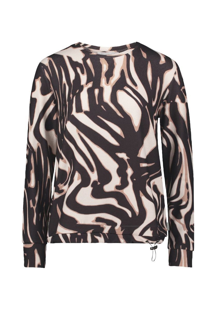 Lässiges Langarmshirt mit Animal-Print