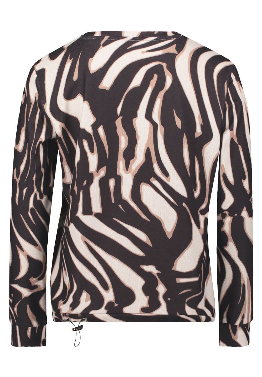 Lässiges Langarmshirt mit Animal-Print
