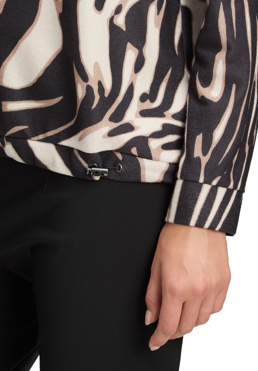 Lässiges Langarmshirt mit Animal-Print