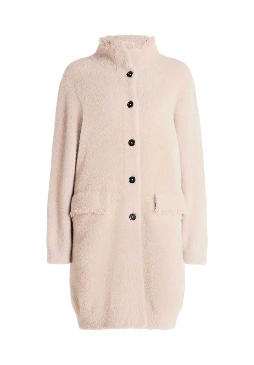 Teddy Strickmantel in lockerer Passform