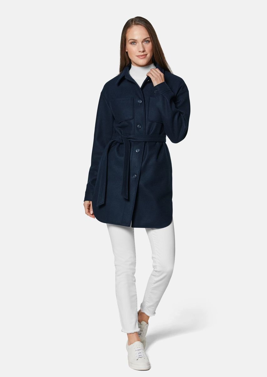 Schicke Hemdjacke mit Gürtel