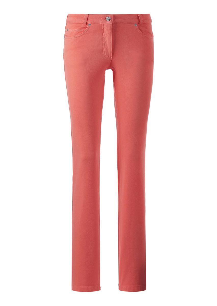 Schmale Stretch-Jeans mit geradem Bein