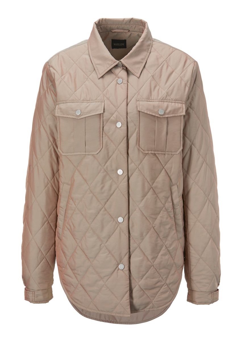 Gesteppte Hemdjacke mit Pattentaschen