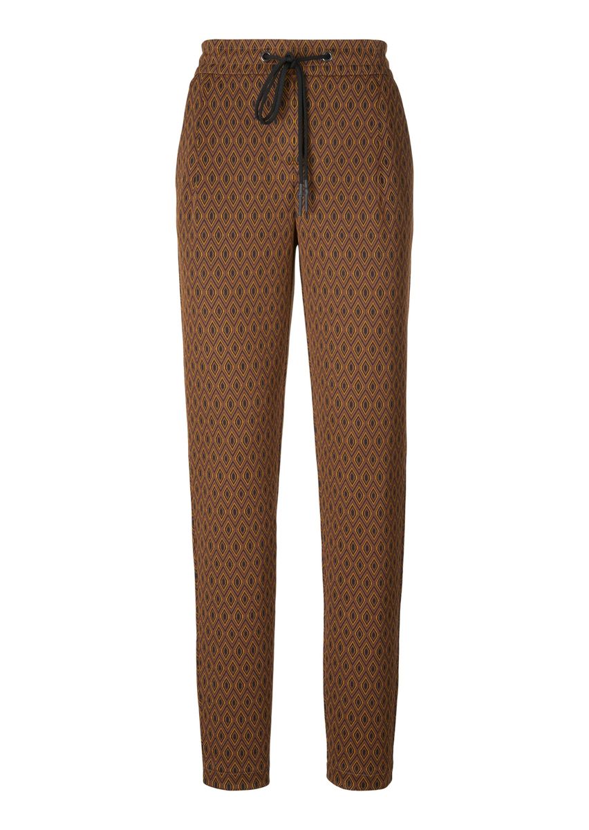Jacquard-Joggpants mit geometrischem Muster