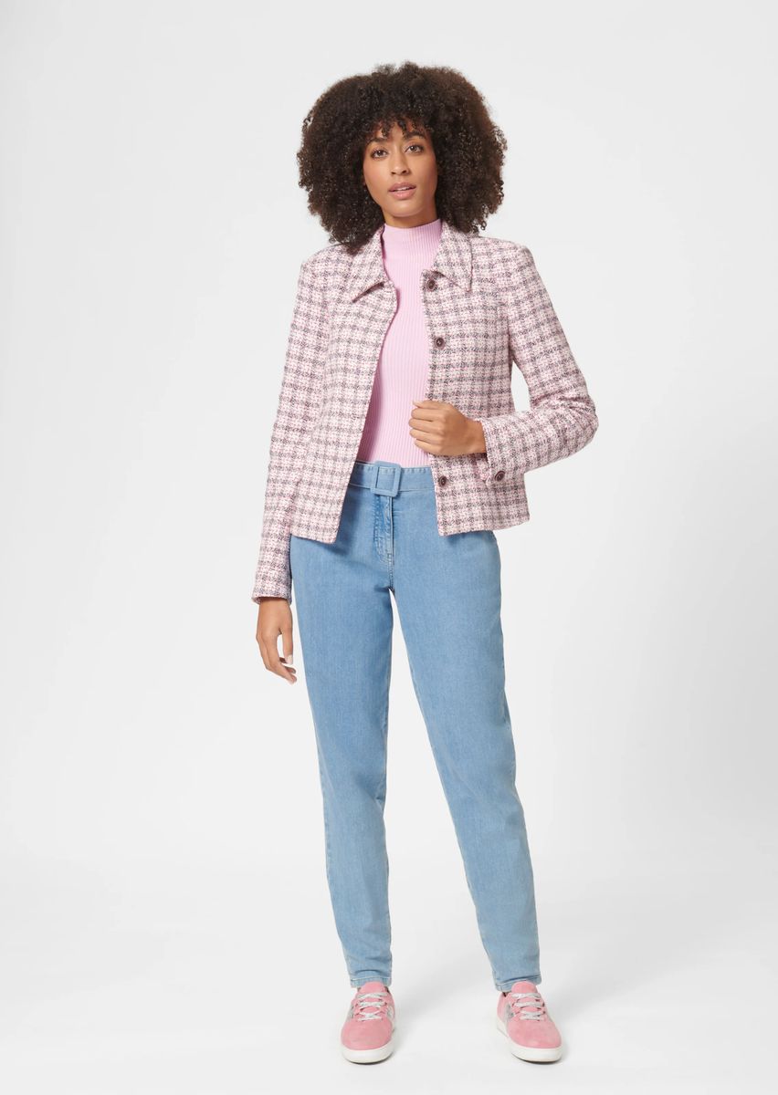 Tweedjacke mit Hemdkragen