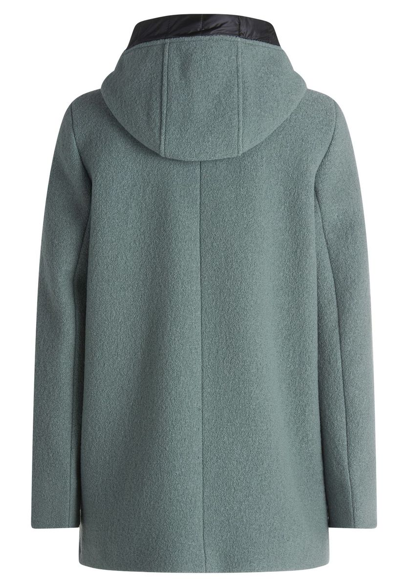 Wolljacke mit Kapuze und Taschen