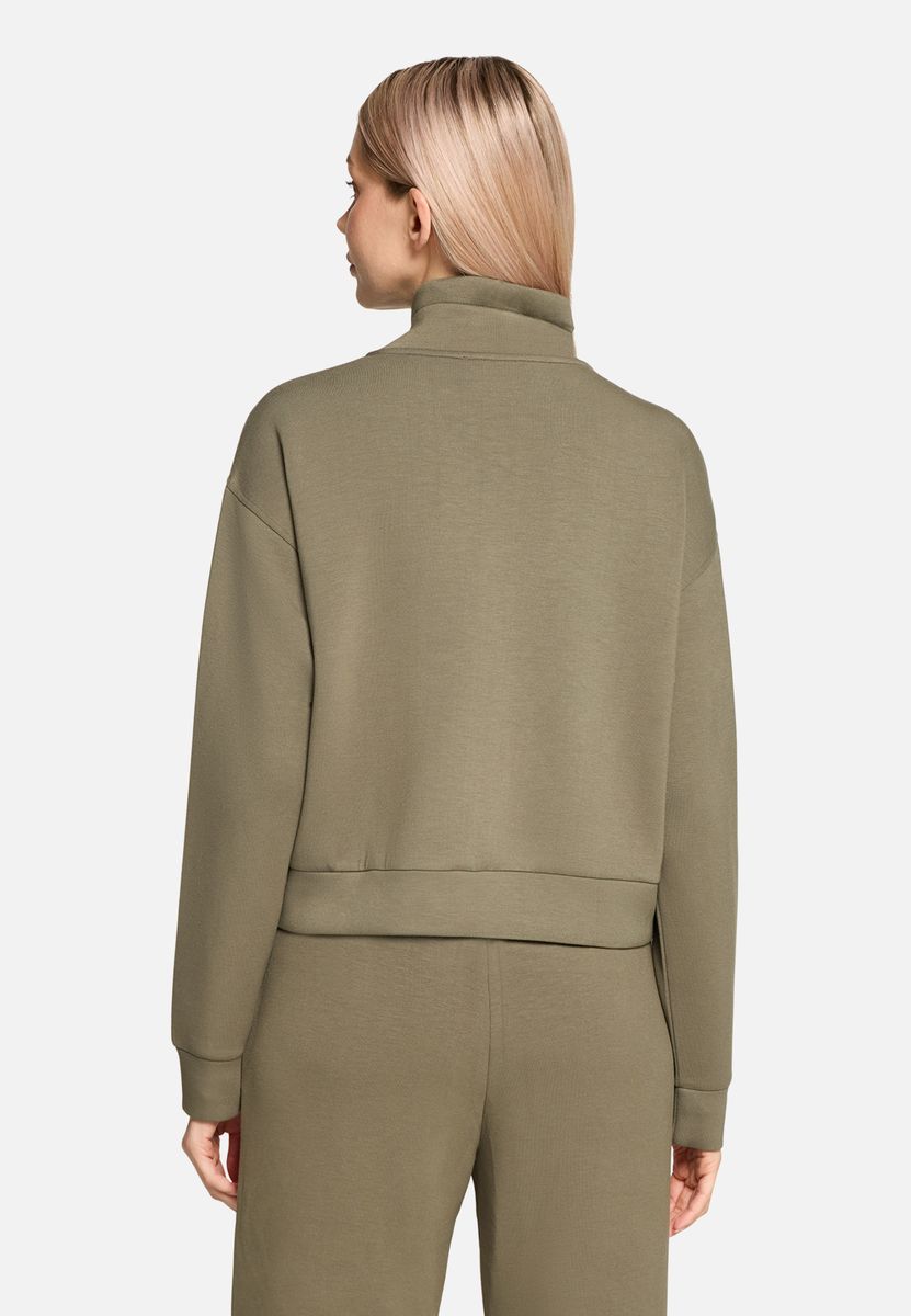 Sweatjacke mit Schmucksteinbesatz