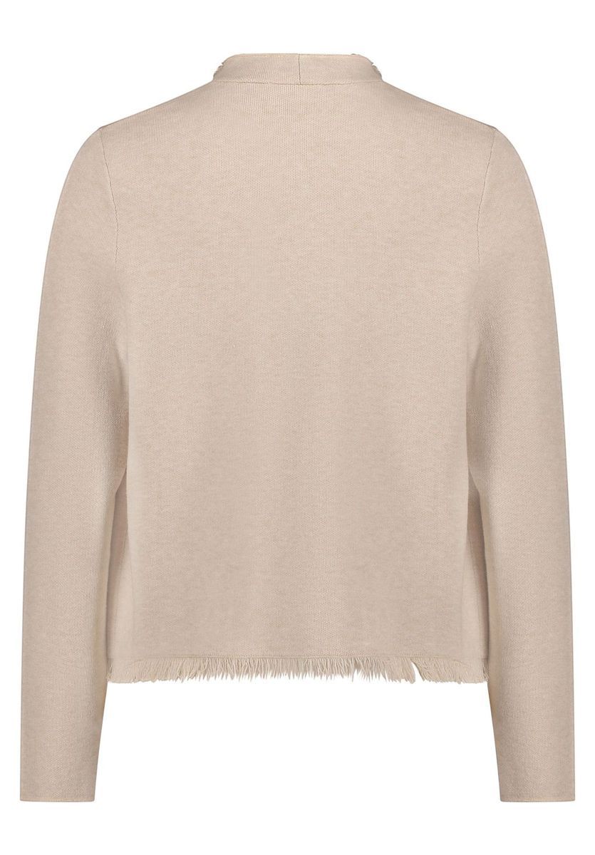 Strickcardigan mit Fransen und offener Front