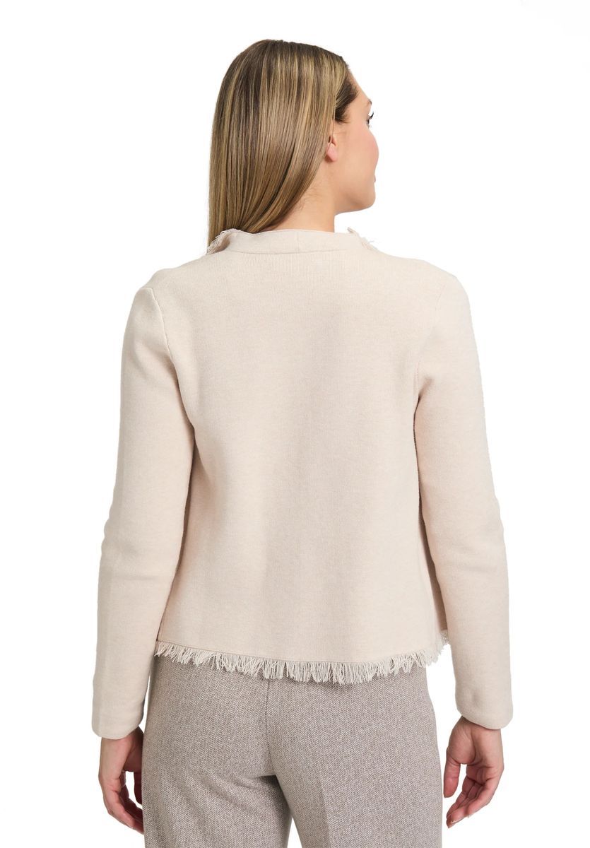 Strickcardigan mit Fransen und offener Front