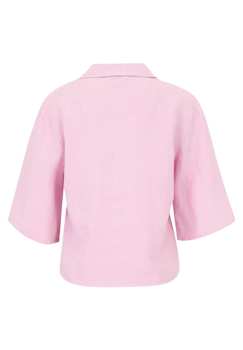 Lässiges Leinenhemd mit weiten Ärmeln