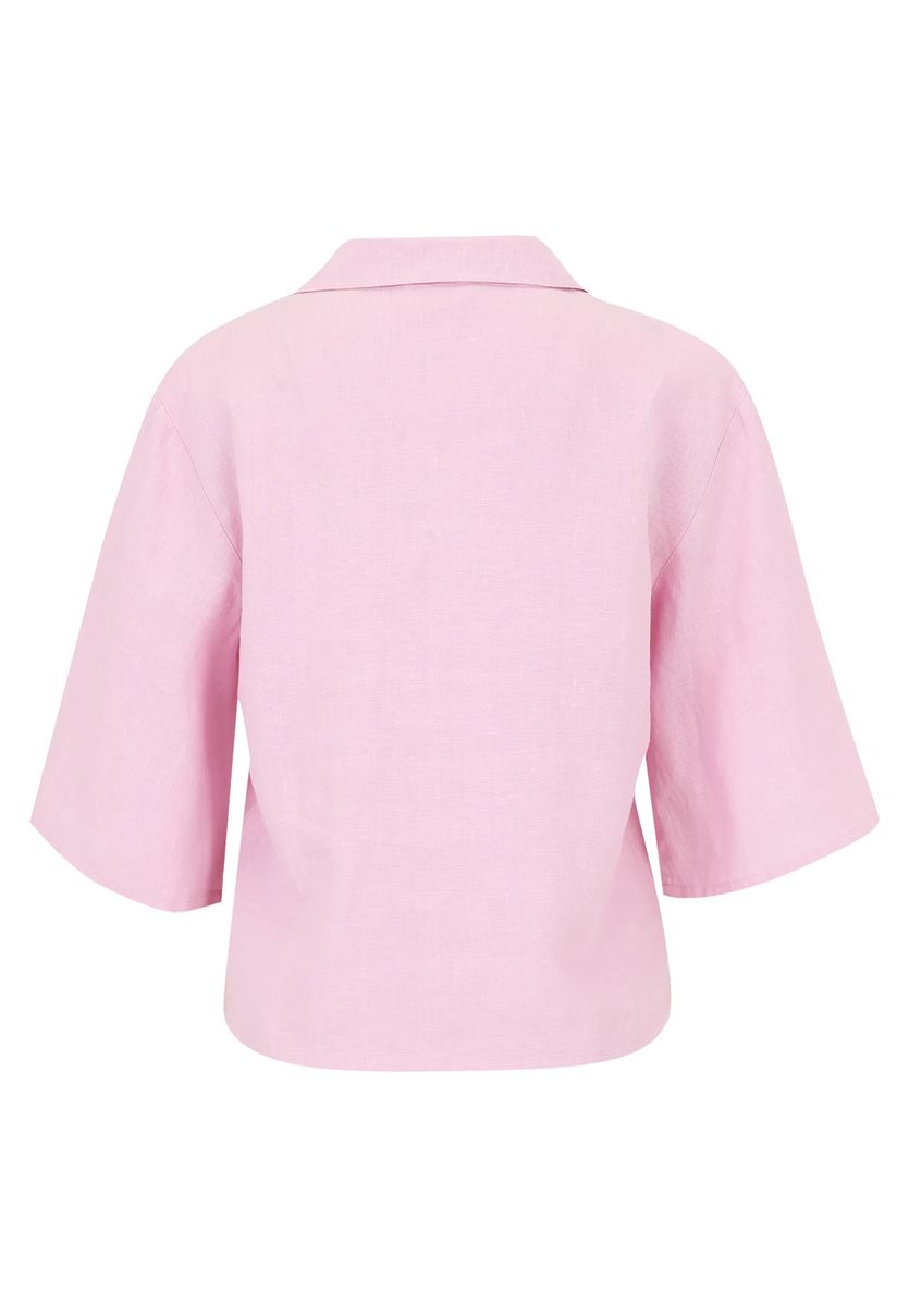 CARTOON Hemdbluse, Leinen, 3/4-Arm, für Damen, rosa, 34