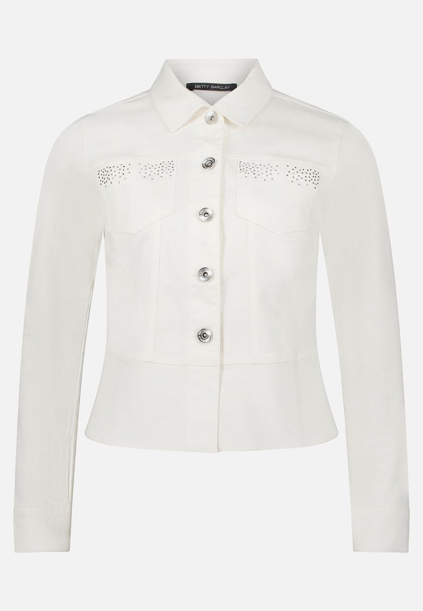 Verzierte Schößchen-Blazer-Jacke