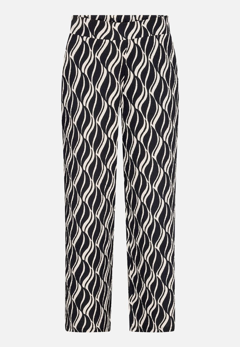 Weit geschnittene Hose mit Grafikmuster